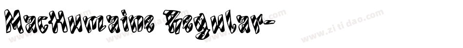 MacHumaine Regular字体转换
